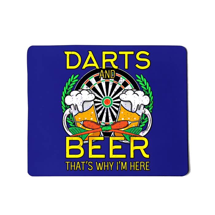 Darts Beer Gift Aim Bullseye Target Alcoholic Gift Mousepad