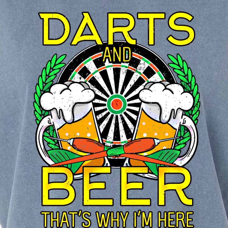 Darts Beer Gift Aim Bullseye Target Alcoholic Gift Garment-Dyed Women's Muscle Tee