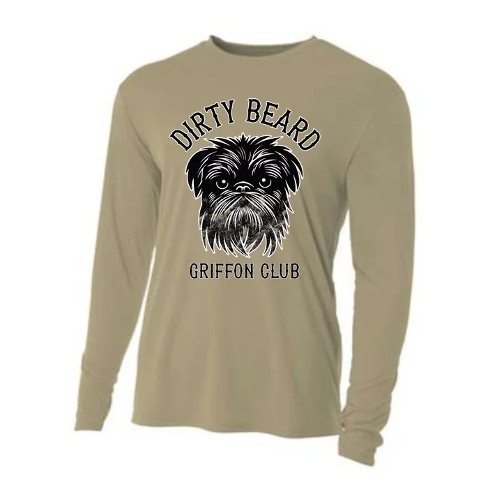 Dirty Beard Griffon Club Brussels Griffon Dog Biker Cooling Performance Long Sleeve Crew