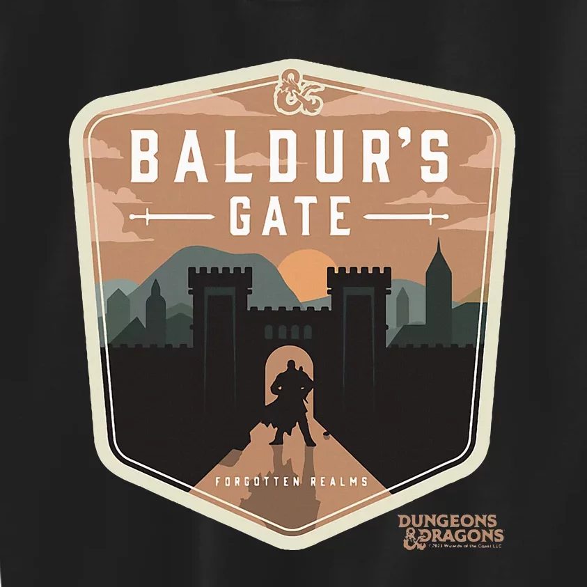 Dungeons Baldurs Gate Forgotten Realms Logo Kids Sweatshirt