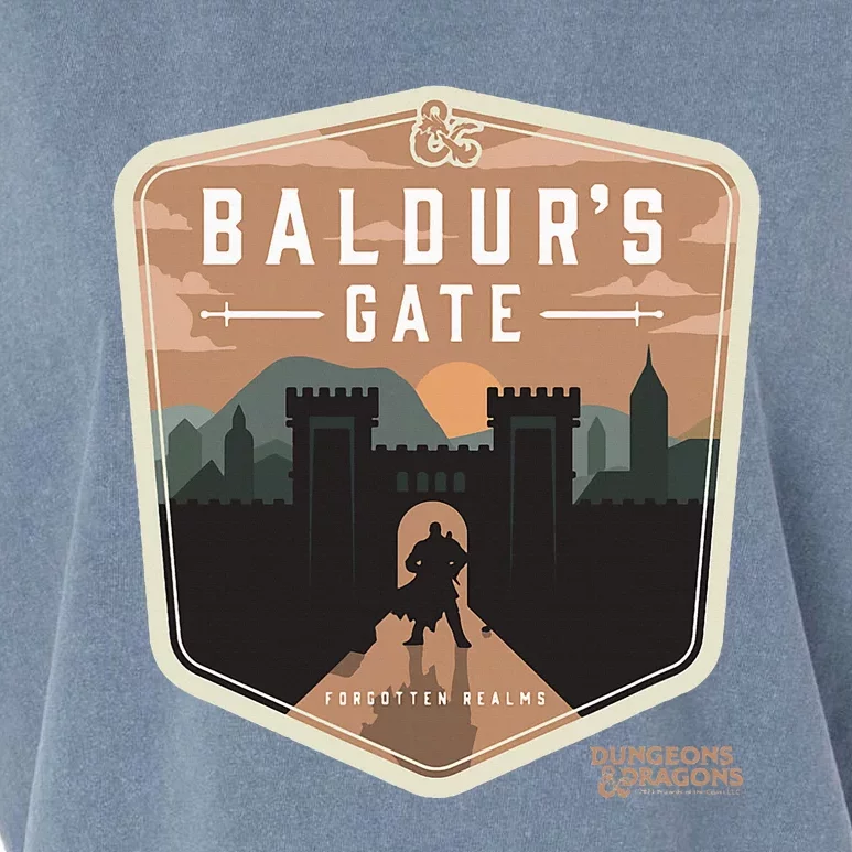 Dungeons Baldurs Gate Forgotten Realms Logo Garment-Dyed Women's Muscle Tee