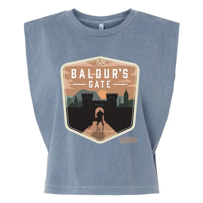 Dungeons Baldurs Gate Forgotten Realms Logo Garment-Dyed Women's Muscle Tee