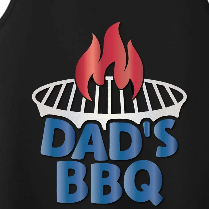 Dad Bbq Grilling Gift Barbecuing Barbecue Grill Fathers Day Gift Performance Tank