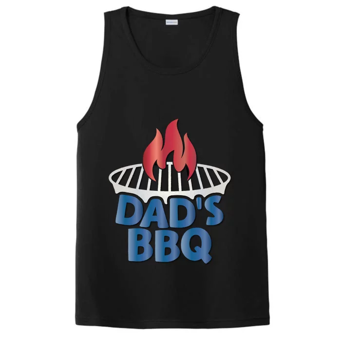 Dad Bbq Grilling Gift Barbecuing Barbecue Grill Fathers Day Gift Performance Tank