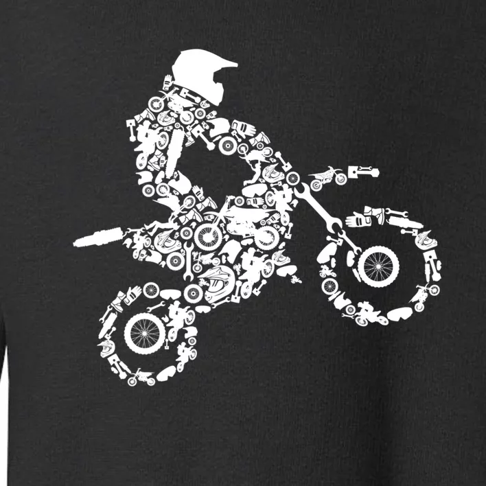 Dirt Bike Gift For Rider Motocross Enduro Dirt Biking Gift Toddler Sweatshirt