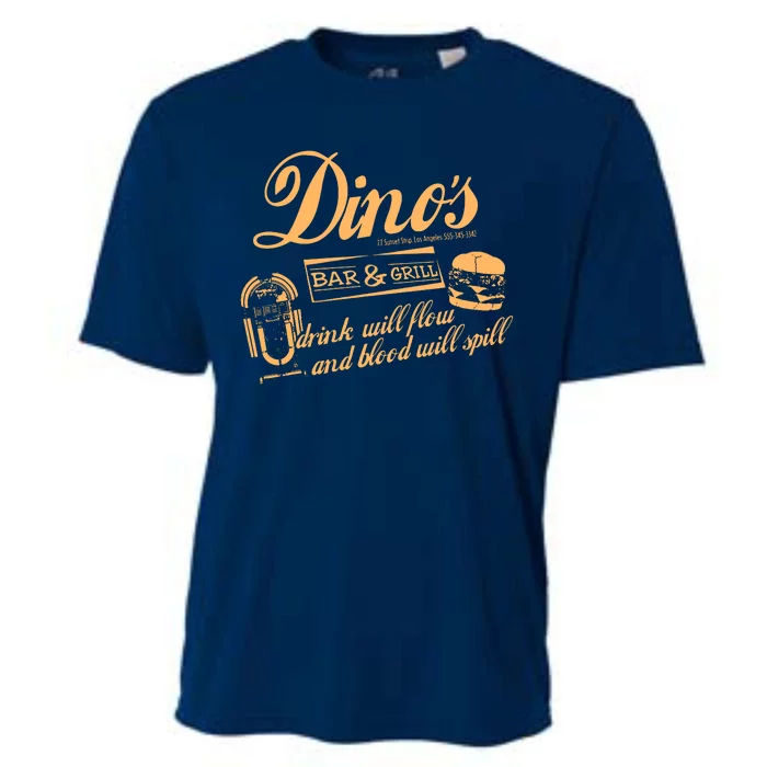 DINO'S BAR & GRILL CLASSIC ROCK Copy Cooling Performance Crew T-Shirt