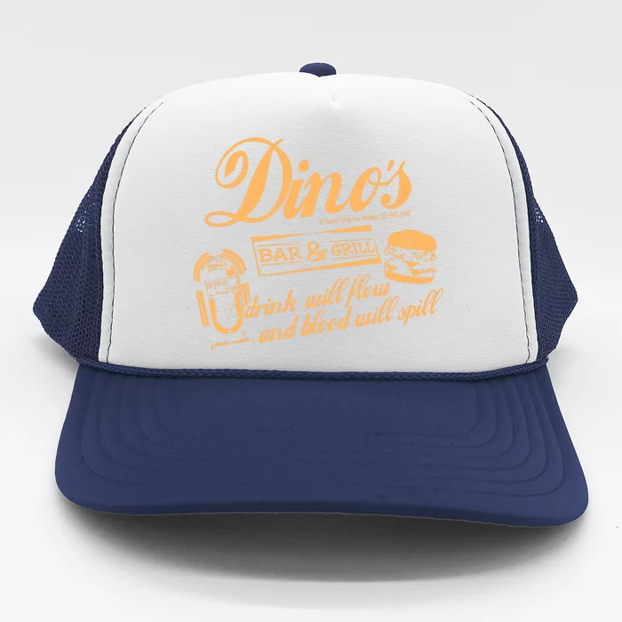 DINO'S BAR & GRILL CLASSIC ROCK Copy Trucker Hat