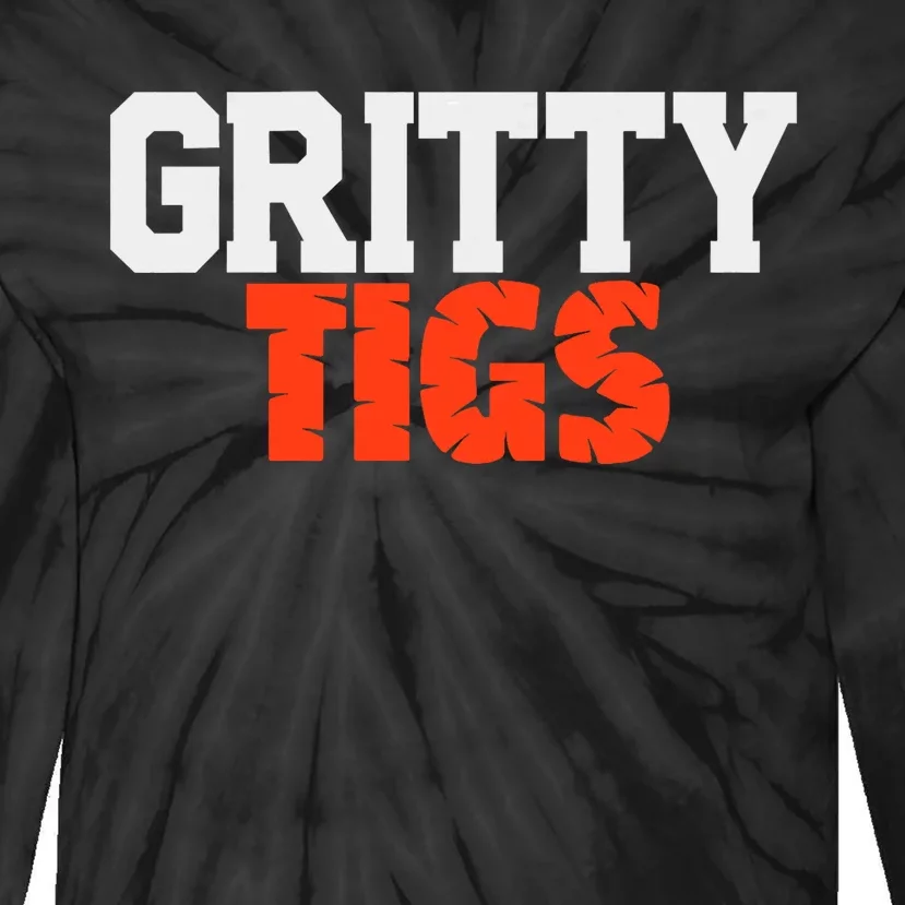 Detroit Baseball Gritty Tigs Tie-Dye Long Sleeve Shirt