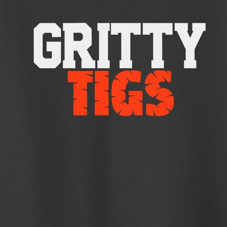 Detroit Baseball Gritty Tigs Toddler T-Shirt