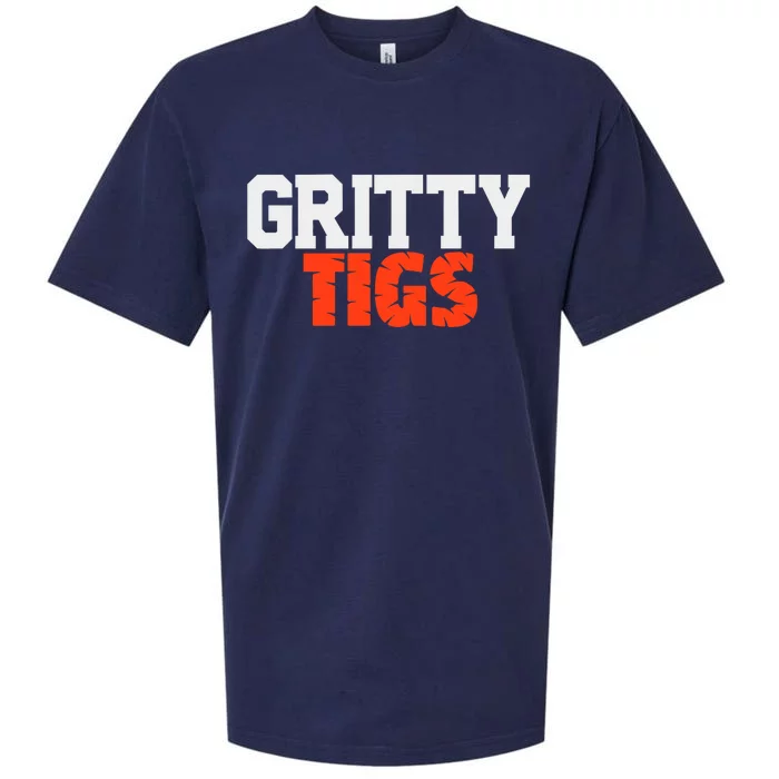 Detroit Baseball Gritty Tigs Sueded Cloud Jersey T-Shirt