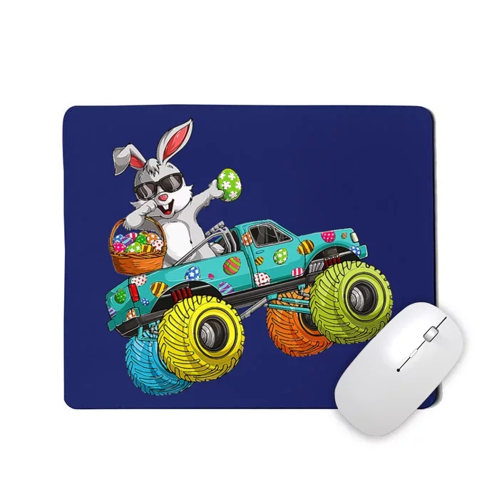 Dabbing Bunny Happy Easter Monster Truck Lovers Mousepad