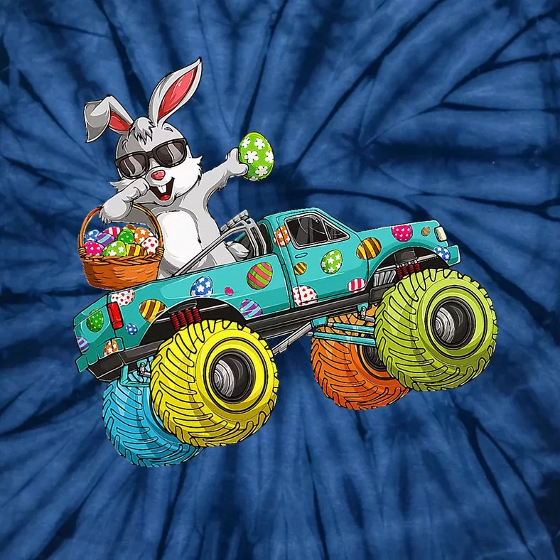 Dabbing Bunny Happy Easter Monster Truck Lovers Tie-Dye T-Shirt