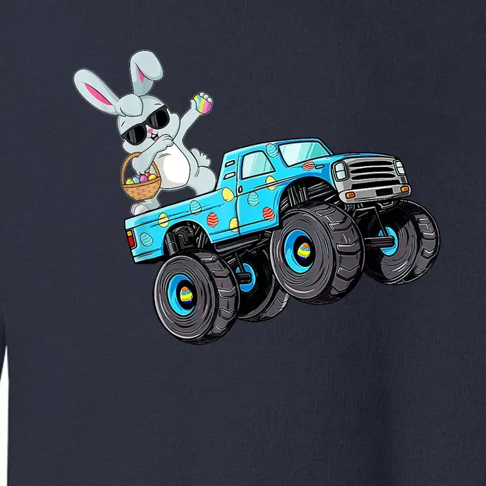 Dabbing Bunny Happy Easter Monster Truck Lovers B.oys K.ids Toddler Sweatshirt