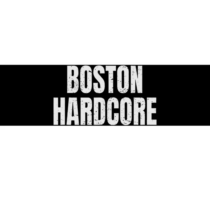 Distressed Boston Hardcore Punk Bumper Sticker