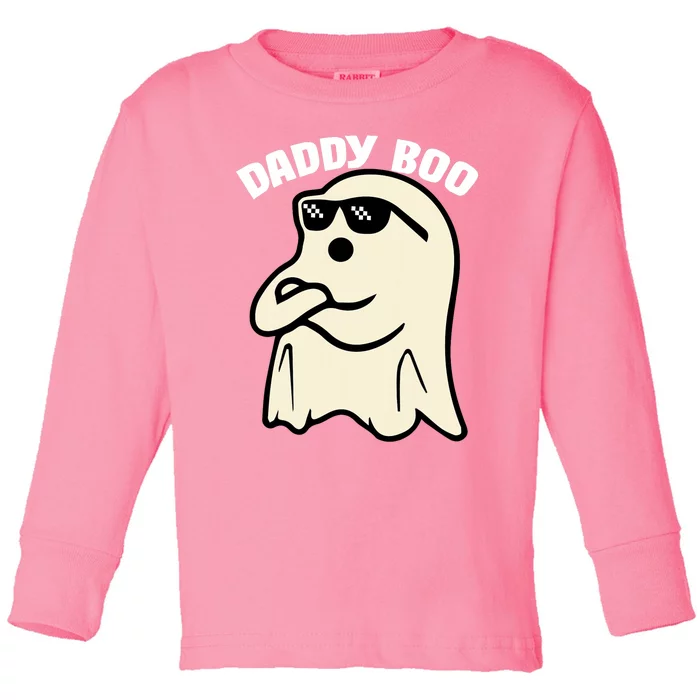 Daddy Boo Halloween Family Matching Costume Ghost Dad 2024 Toddler Long Sleeve Shirt