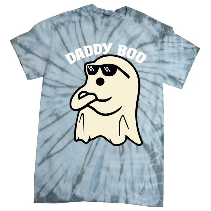 Daddy Boo Halloween Family Matching Costume Ghost Dad 2024 Tie-Dye T-Shirt