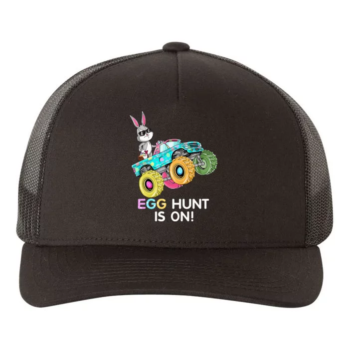 Dabbing Bunny Happy Easter Monster Truck Lovers Yupoong Adult 5-Panel Trucker Hat