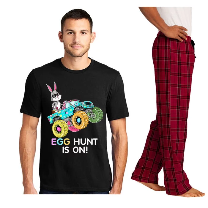 Dabbing Bunny Happy Easter Monster Truck Lovers Pajama Set