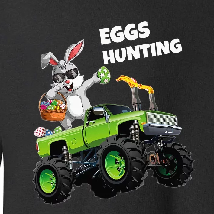 Dabbing Bunny Happy Easter Monster Truck Lovers Eggs Hunting Toddler Sweatshirt