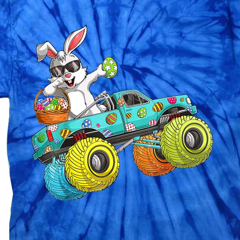 Dabbing Bunny Happy Easter Monster Truck Lovers Gift Tie-Dye T-Shirt