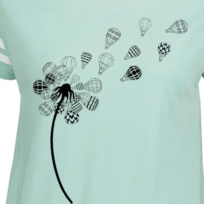 Dandelion Ballooning Hot Air Balloon Pilot Balloonist Enza Ladies Jersey Football T-Shirt