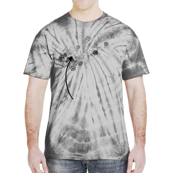 Dandelion Ballooning Hot Air Balloon Pilot Balloonist Tie-Dye T-Shirt