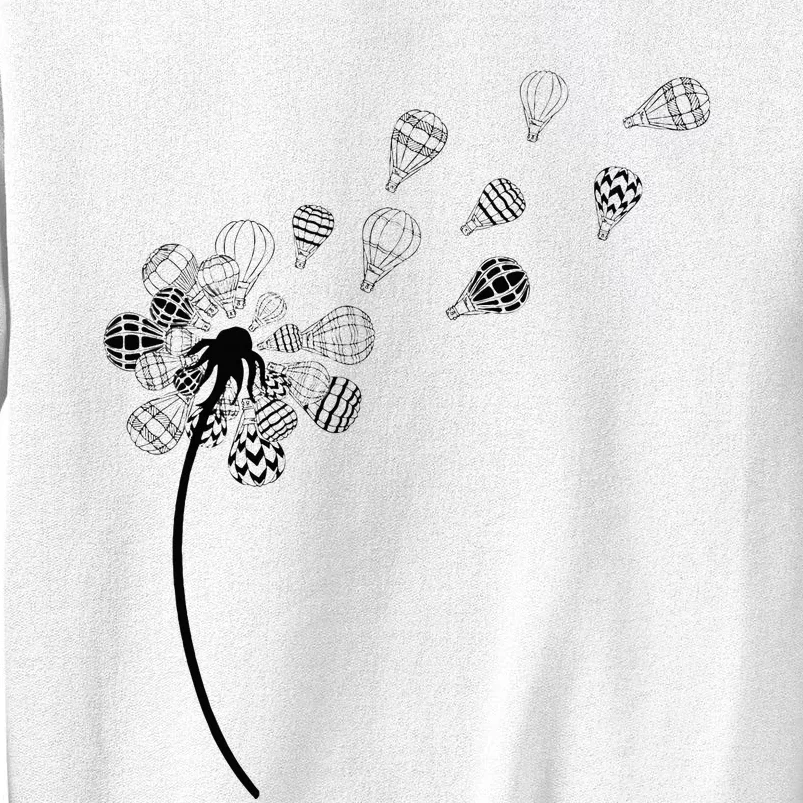 Dandelion Ballooning Hot Air Balloon Pilot Balloonist Sweatshirt