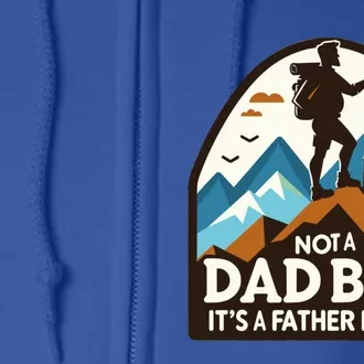 Dad Bod Hiking Father Figure Dad Bod Father Figure Gift Full Zip Hoodie