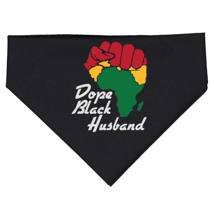 Dope Black Husband Black History Month USA-Made Doggie Bandana