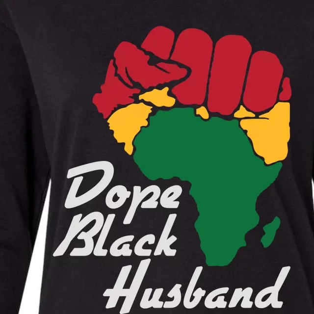 Dope Black Husband Black History Month Womens Cotton Relaxed Long Sleeve T-Shirt