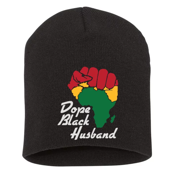 Dope Black Husband Black History Month Short Acrylic Beanie