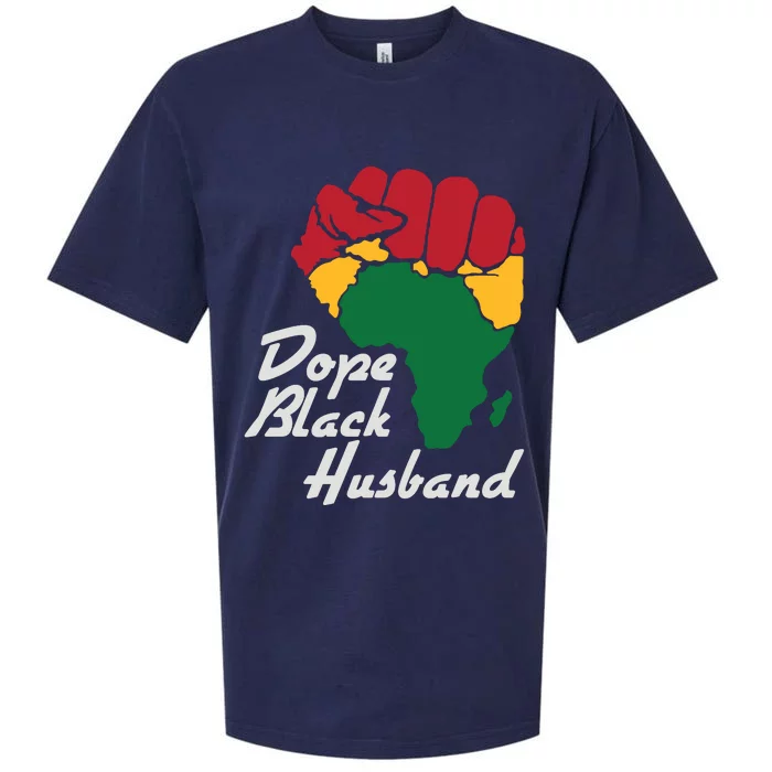 Dope Black Husband Black History Month Sueded Cloud Jersey T-Shirt