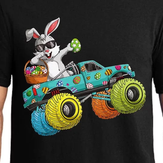 Dabbing Bunny Happy Easter Monster Truck Lovers Pajama Set