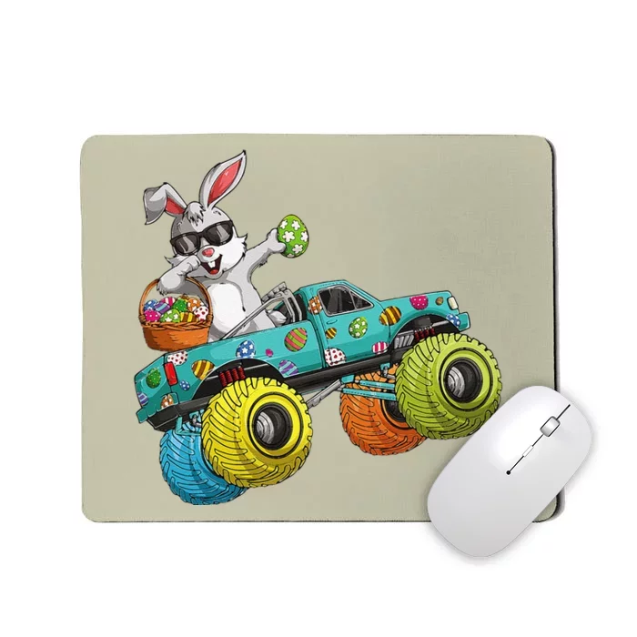 Dabbing Bunny Happy Easter Monster Truck Lovers Mousepad