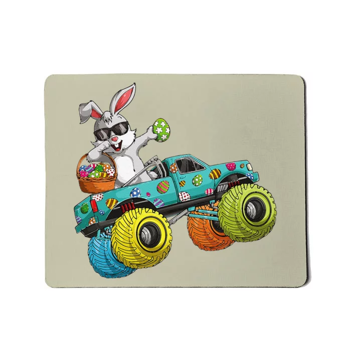 Dabbing Bunny Happy Easter Monster Truck Lovers Mousepad