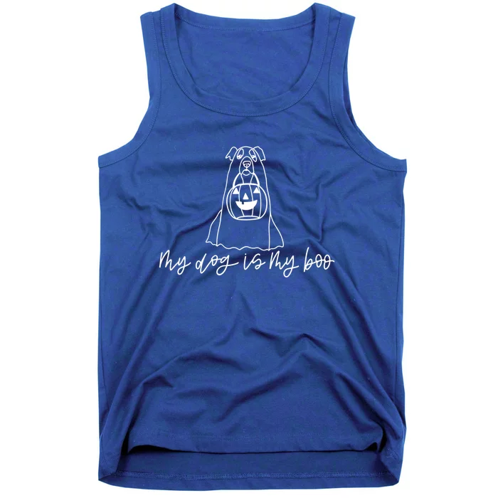 Dog Boo Halloween My Dog Is My Boo Pumpkin Dog Mom Life Gift Cool Gift Tank Top