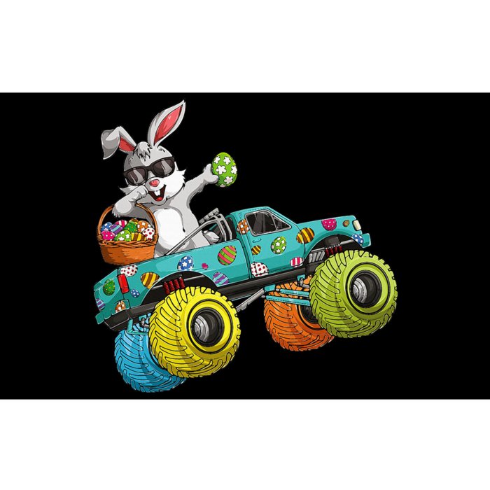 Dabbing Bunny Happy Easter Monster Truck Lovers Bumper Sticker