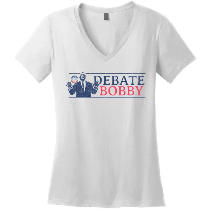 Debate Bobby I Am A Kennedy Democrat 2024 Women's V-Neck T-Shirt