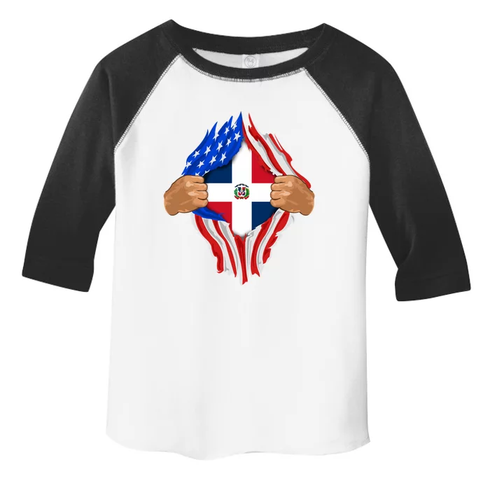 Dominican Blood Inside Me Dominican Republic Flag Gift Meaningful Gift Toddler Fine Jersey T-Shirt