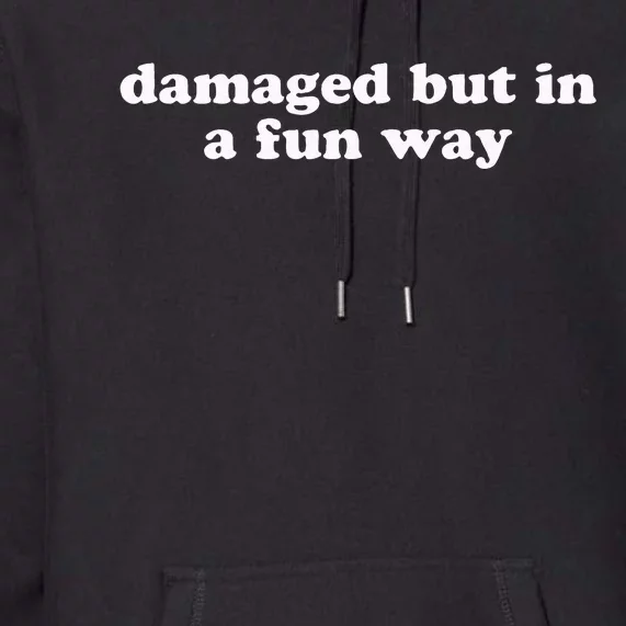 Damaged But In A Fun Way Funny Gag Gift Premium Hoodie