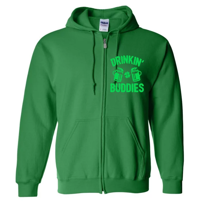 Drinking Buddies Irish Proud St Patrick's Day Full Zip Hoodie