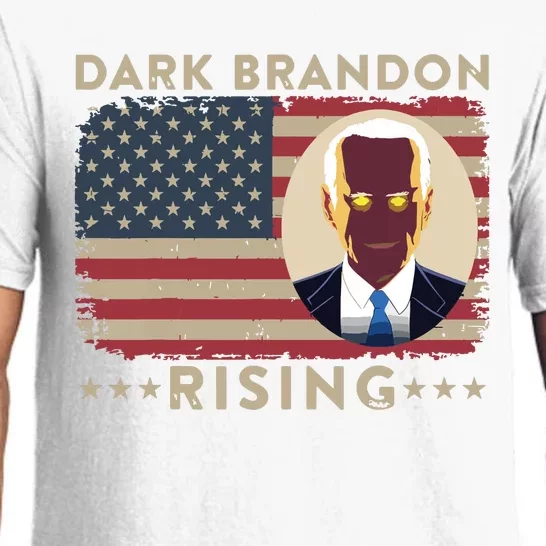 Dark Brandon Is Rising Dark Brandon Rises Pro Biden Usa Flag Pajama Set