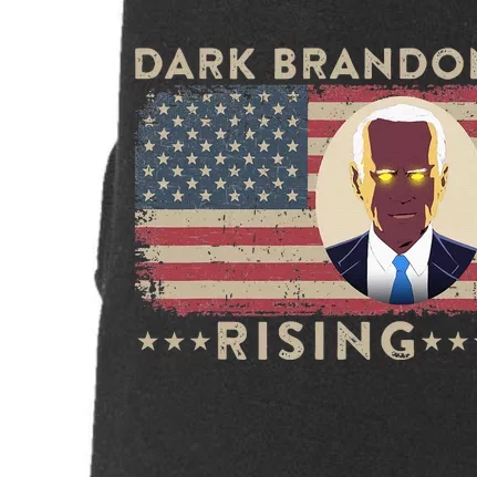 Dark Brandon is Rising Dark Brandon Rises Pro Biden USA Flag Doggie 3-End Fleece Hoodie