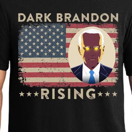 Dark Brandon is Rising Dark Brandon Rises Pro Biden USA Flag Pajama Set