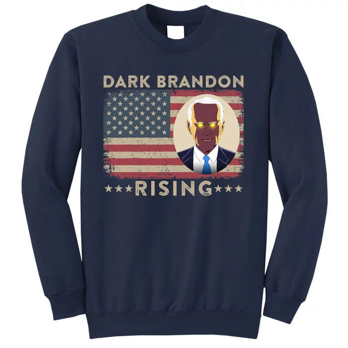 Dark Brandon Is Rising Dark Brandon Rises Biden USA Flag Sweatshirt