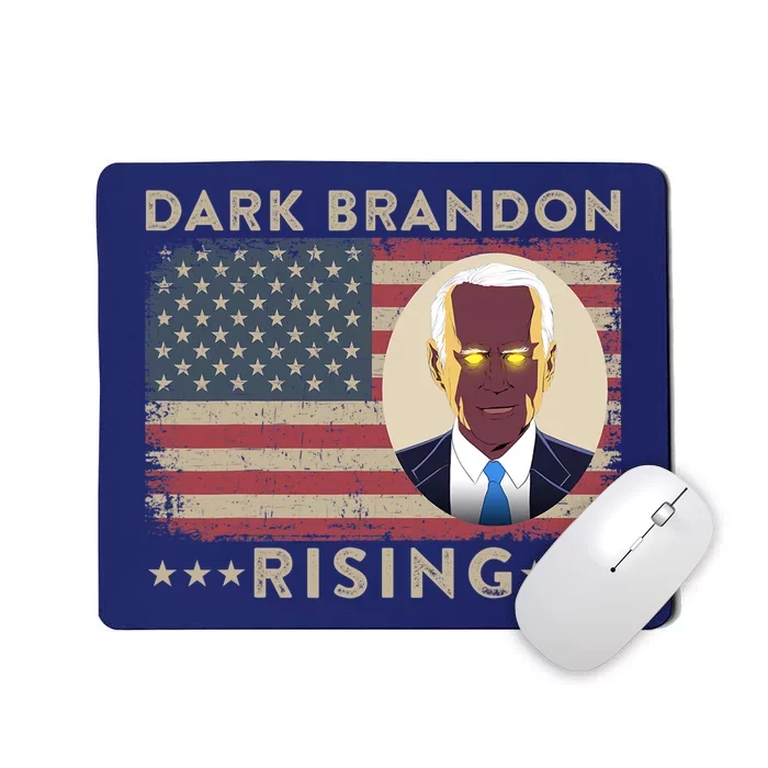 Dark Brandon Is Rising Dark Brandon Rises Biden USA Flag Mousepad