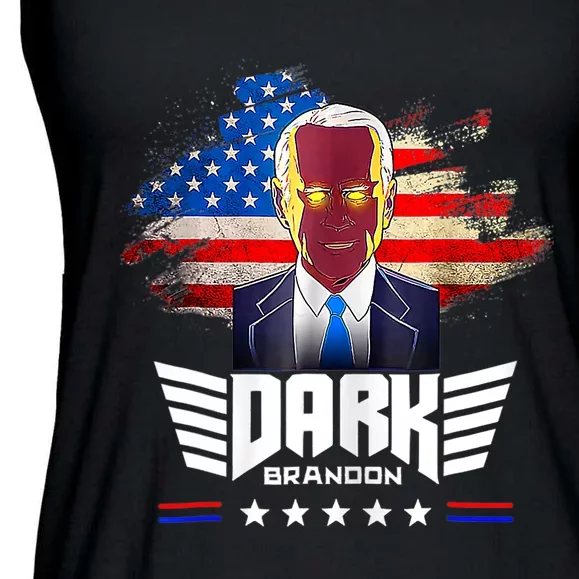 Dark Brandon Is Rising Dark Brandon Rises Pro Biden USA Trending Ladies Essential Flowy Tank