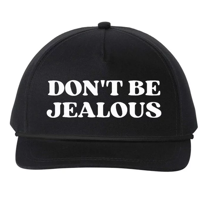 Dont Be Jealous Clothes Aesthetic 2000s Snapback Five-Panel Rope Hat