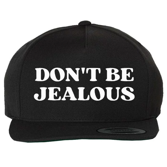 Dont Be Jealous Clothes Aesthetic 2000s Wool Snapback Cap