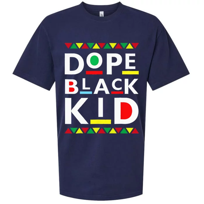 Dope Black Juneteenth Black History Month Sueded Cloud Jersey T-Shirt